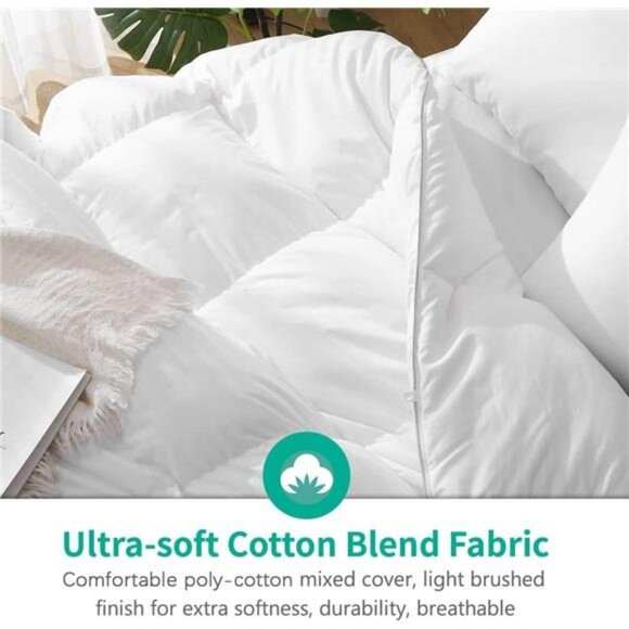 Luxurious King Size Down Feather Fibers Comforter, Ultra-Soft Down - Picture 5 of 7